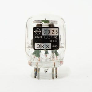 Rodan CD25 Nixie tube - made in Japan - medium size - end view - CD-25