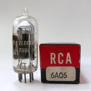 RCA 6AQ6 vacuum tube - new old stock - original box