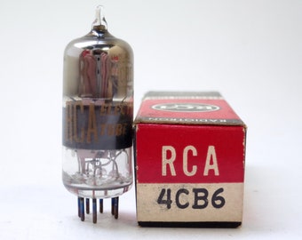 RCA 4CB6 vacuum tube - new old stock original box - television & radio tube - American made