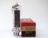 Zenith 50B5 vacuum tube for tube table radios - new old stock - original box