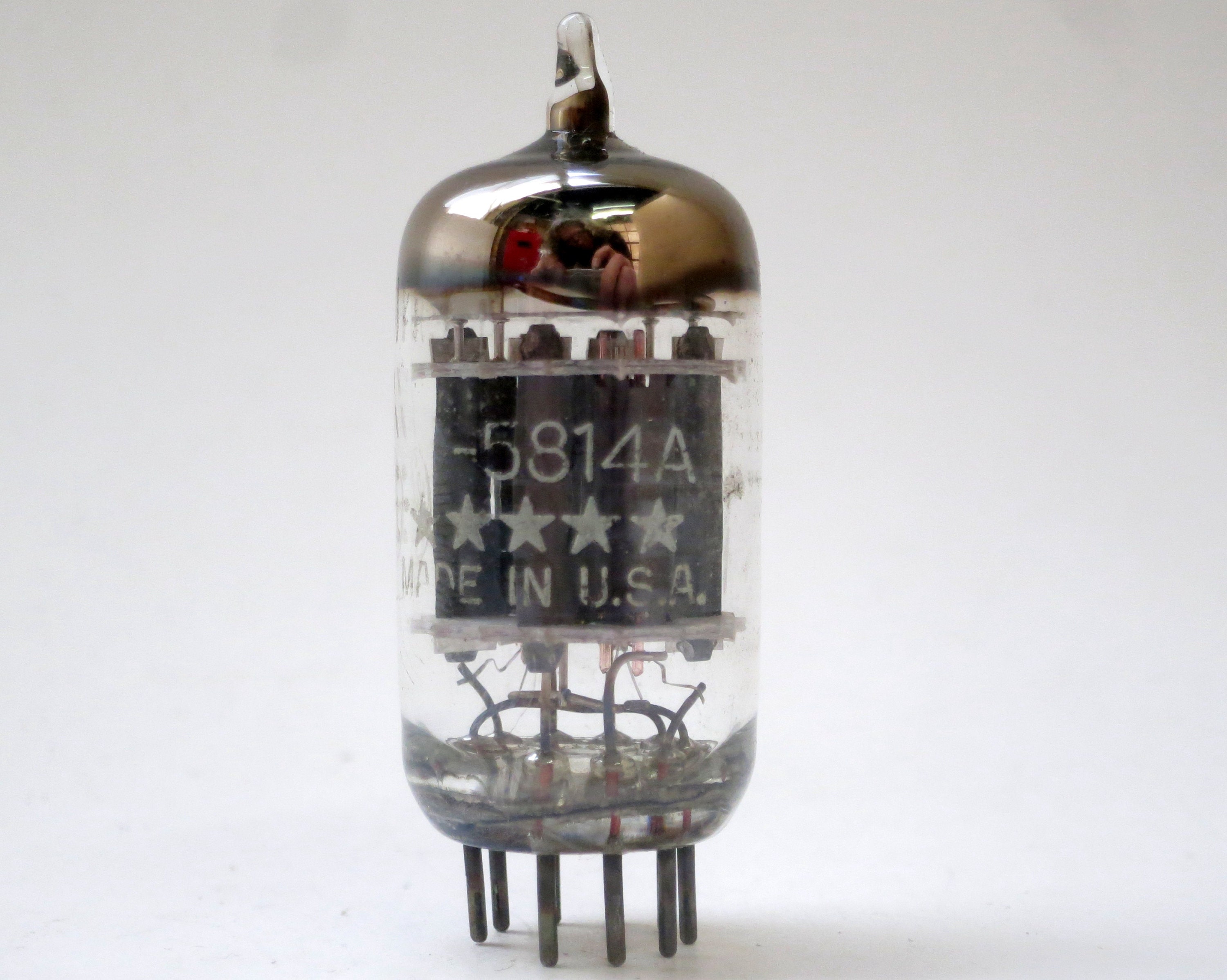 GE 真空管 GE JG-5814A Triple Mica in Military Box NOS pair (2pcs