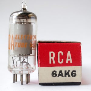 RCA 6AK6 vacuum tube for Collins R-390 & R-390A receivers