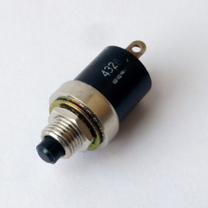 Alcoswitch miniature normally closed momentary push-button switch -  SPST - single pole, single throw NC