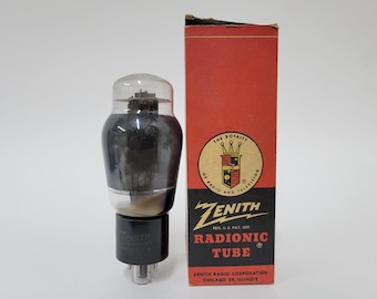 Zenith 6L6G vacuum tube - new old stock - original box - glass 6L6 with ST envelope