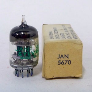 Sylvania JAN 5670 Vacuum Tube - New Old Stock - Original Box