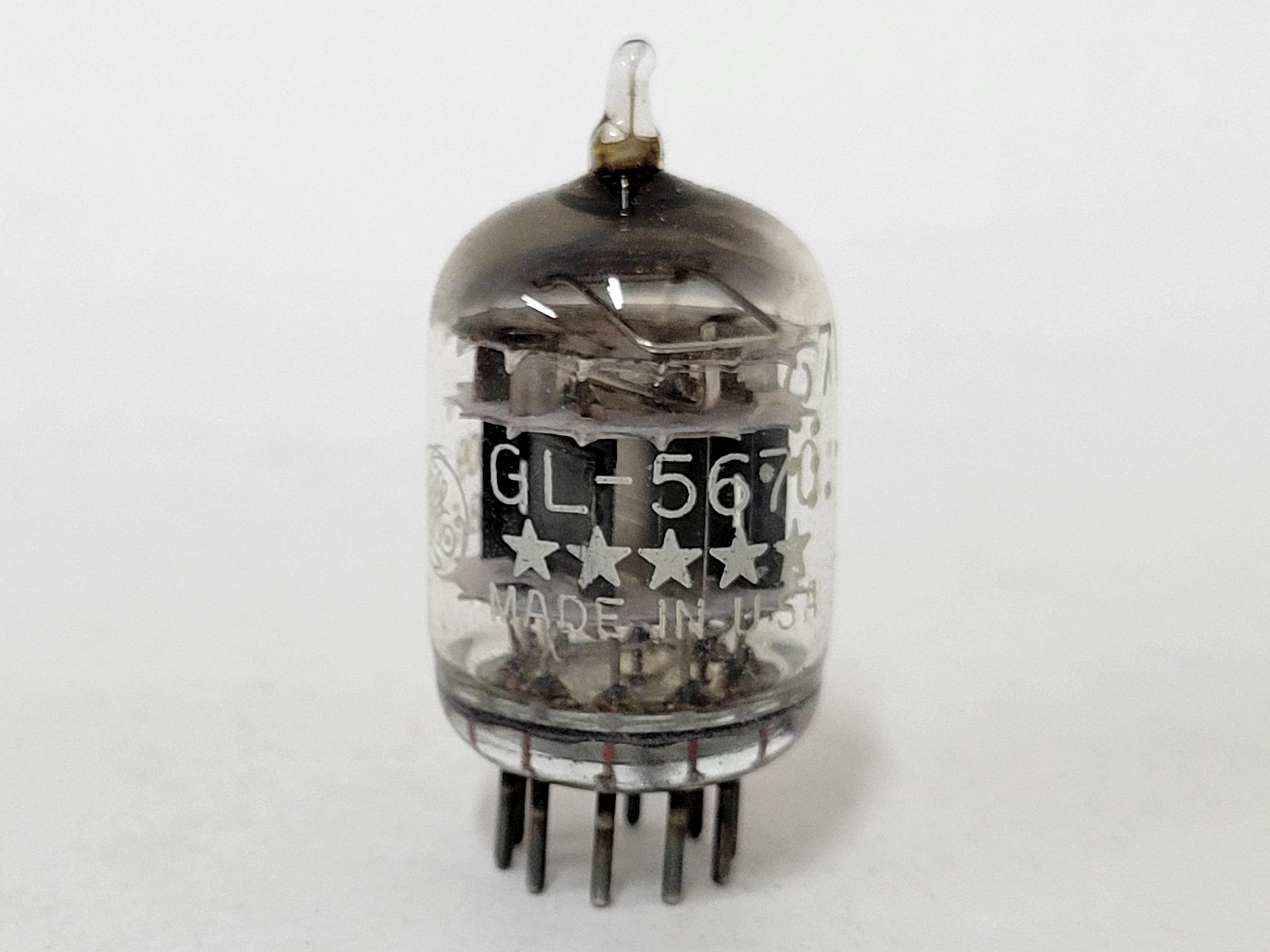 General Electric  GE 5670 真空管 m0o2641 GE 5670 5 Star Vacuum Tube - Black Plates - Square Getter