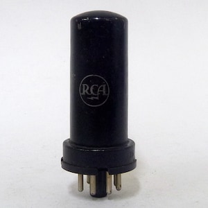 Tubo de vácuo RCA 6X5 - almôndega grande - tubo de metal 6X5