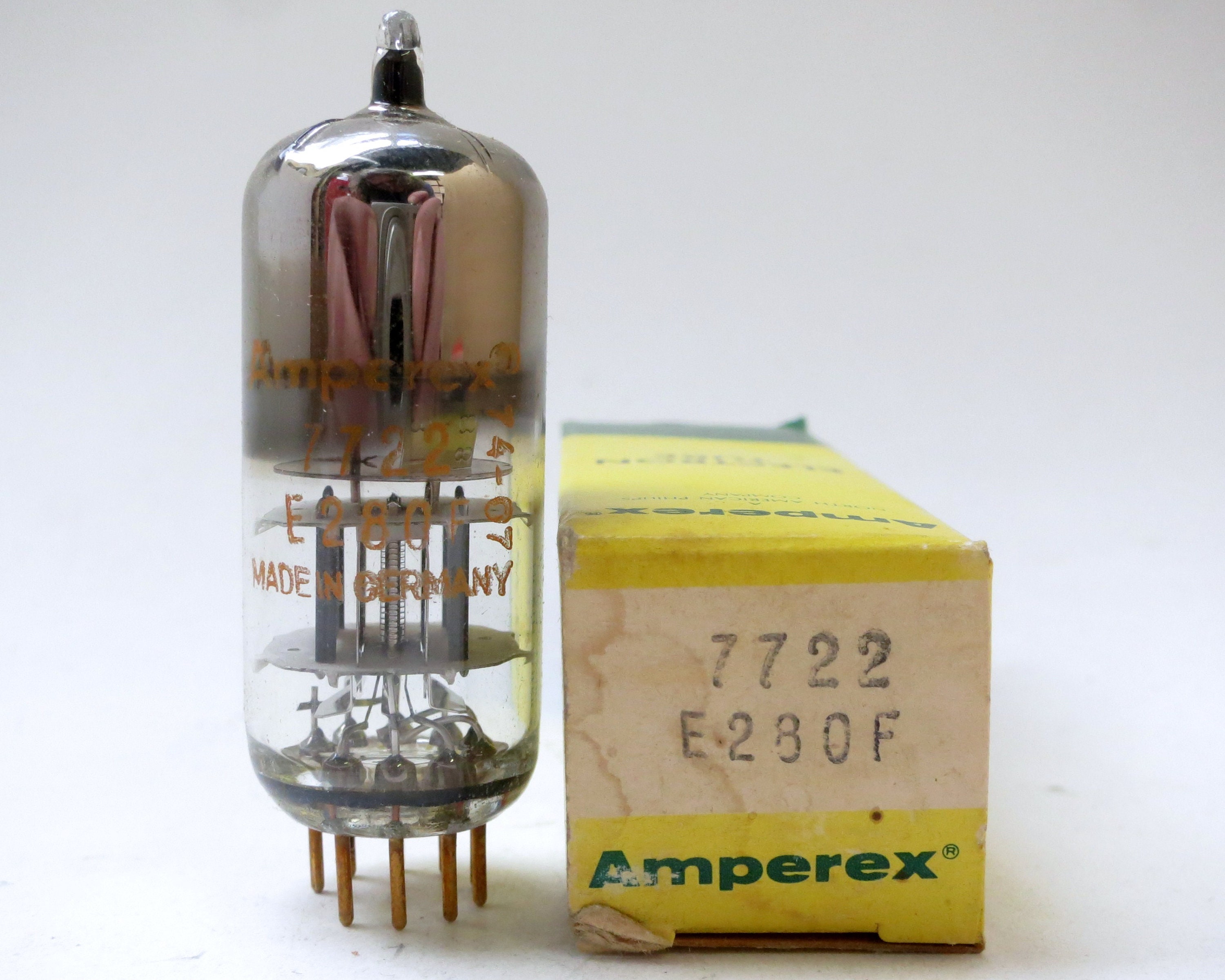 Amperex 7722 / E280F vacuum tube - gold pin - new old stock - Etsy