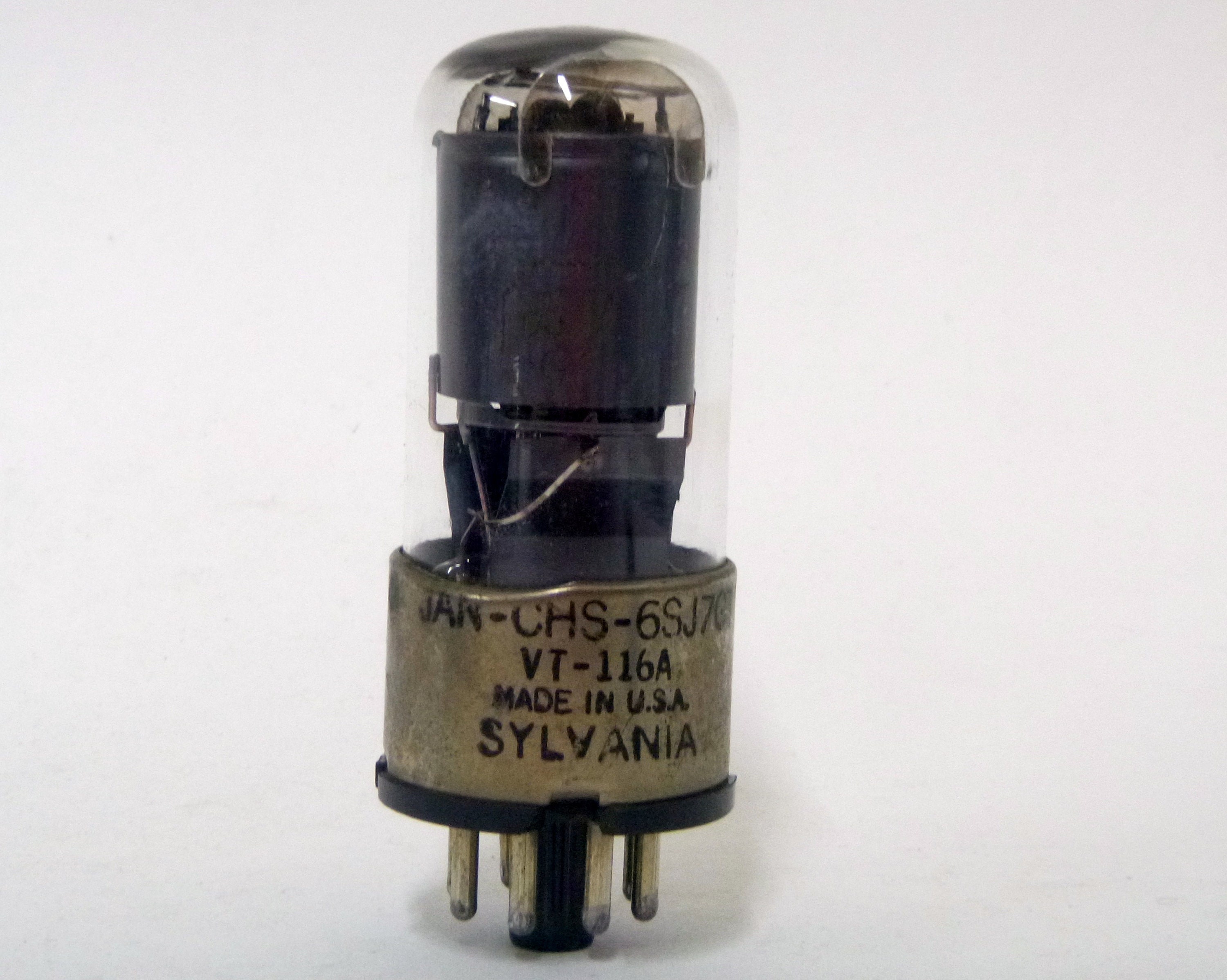 Sylvania JAN CHS 6SJ7GT Vacuum Tube - Glass 6SJ7 - VT-116A - Etsy