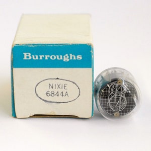 Burroughs 6844A Nixie tube - new old stock - original box