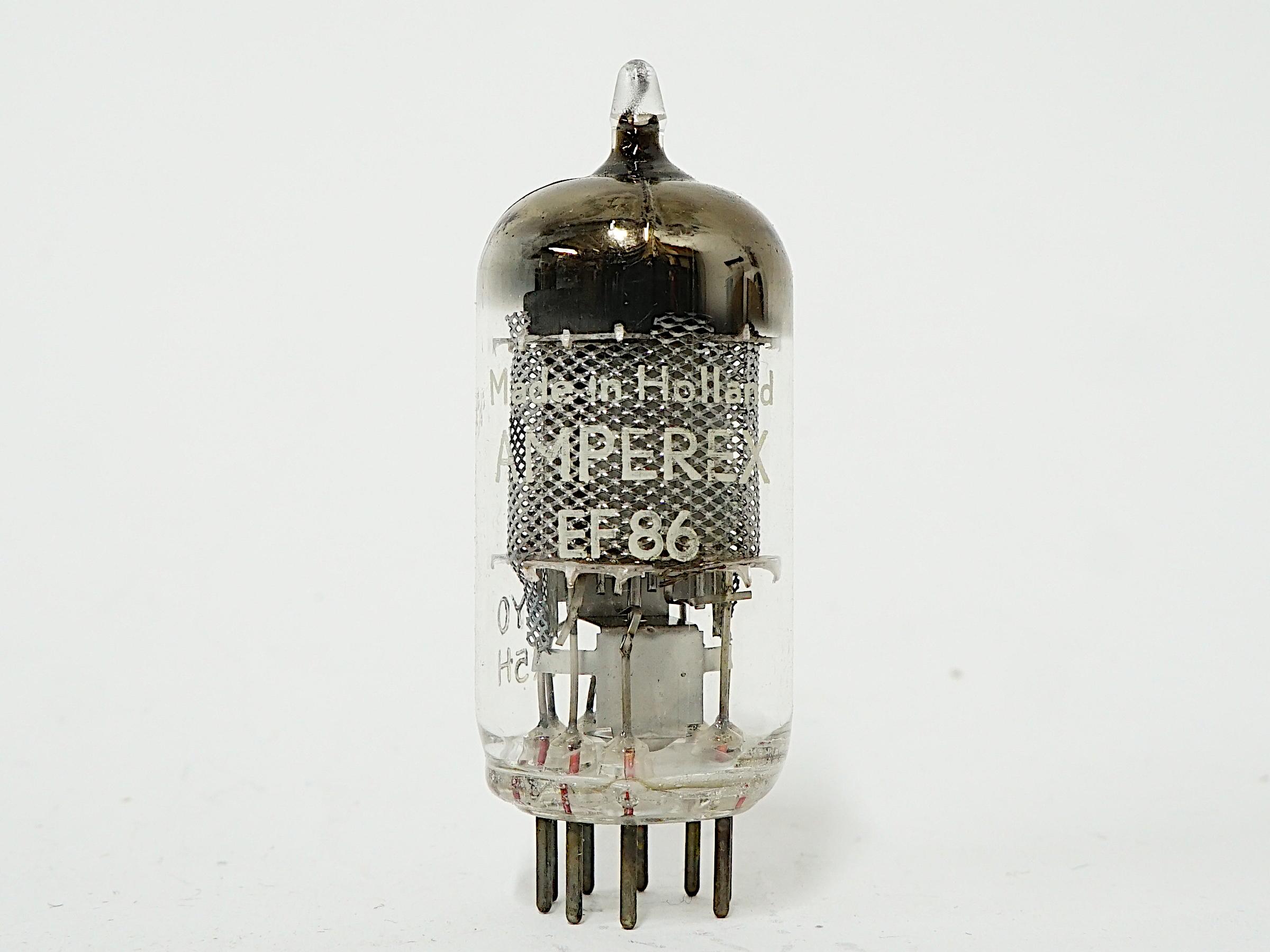 EF86, MULLARD, OLD SHIELD MATCHED PAIR, WITH SAME FACTORY