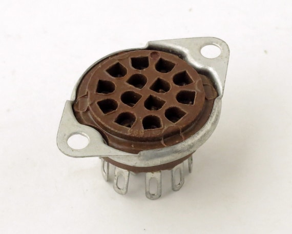 Cinch RTS14 Nixie Tube Socket for National NL840, NL841 Nixie