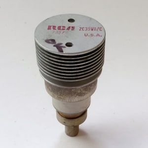 RCA 2C39WA/C vacuum tube - planar triode, UHF transmitting tube