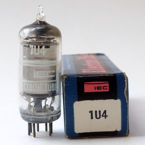 IEC 1U4 vacuum tube - new old stock - original box - for Zenith Transoceanic radios