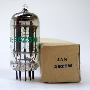 Tung Sol JAN 26Z5W vacuum tube - for R390 receivers - new old stock - original box - tested