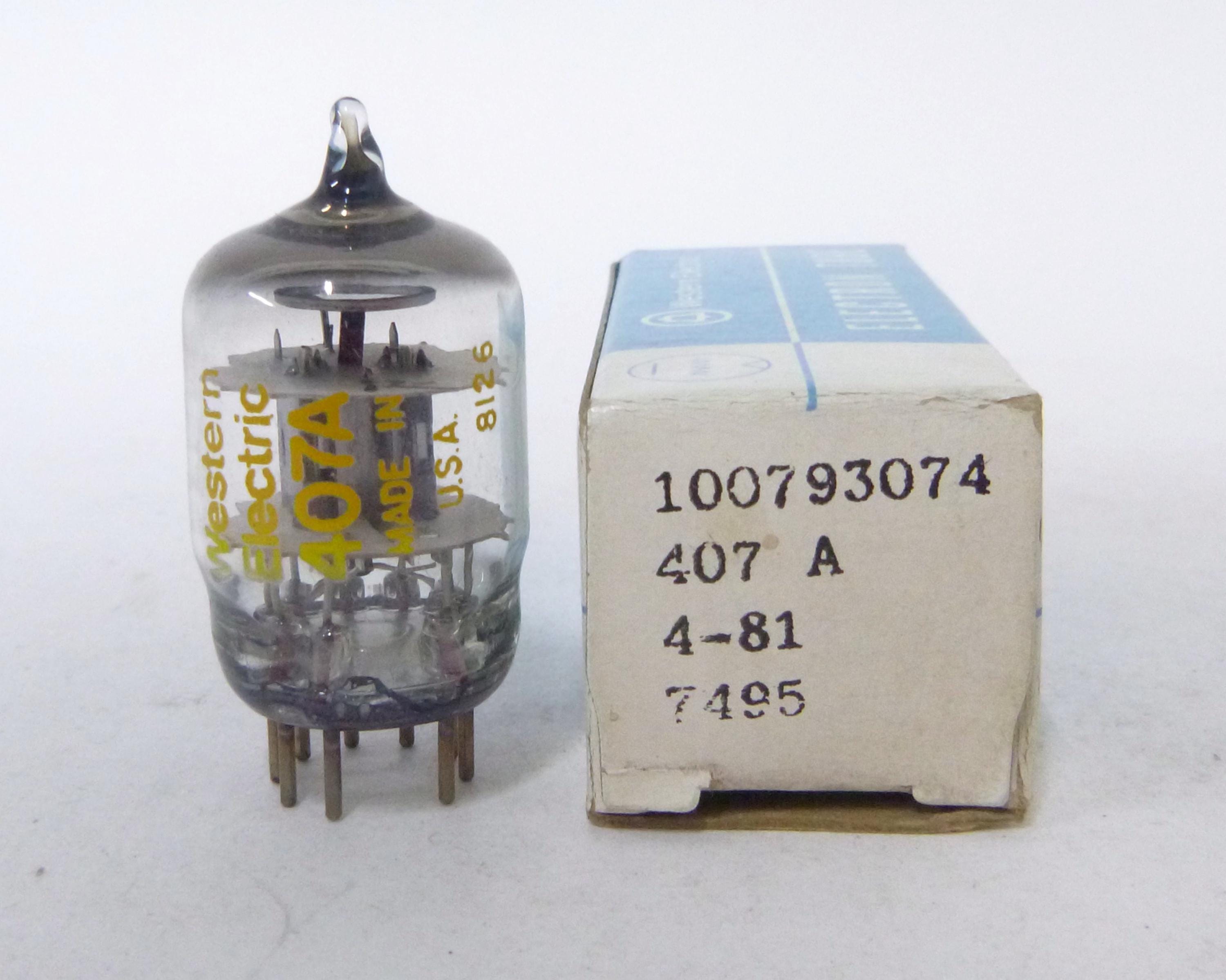Western Electric 407A Vacuum Tube - New Old Stock - Original Box