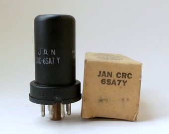 RCA JAN CRC 6SA7Y vacuum tube - new old stock - original box - excellent condition - military 6SA7 with low loss base wafer