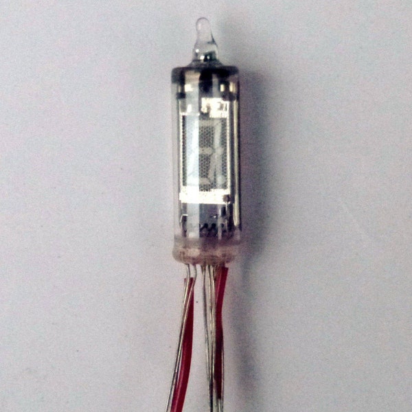 Seiden Itron N7105 vacuum fluorescent display - miniature VFD with wire leads