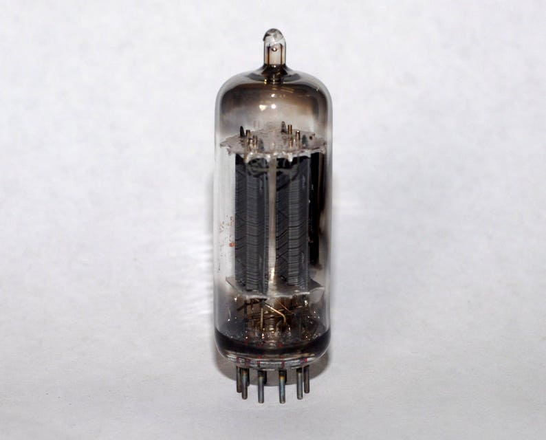 RCA 6FQ7 clear top side getter vacuum tube Etsy