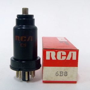 RCA 6B8 vacuum tube - new old stock - original box - excellent condition