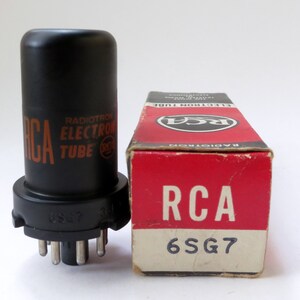 RCA 6SG7 vacuum tube - new old stock  - original box - excellent condition
