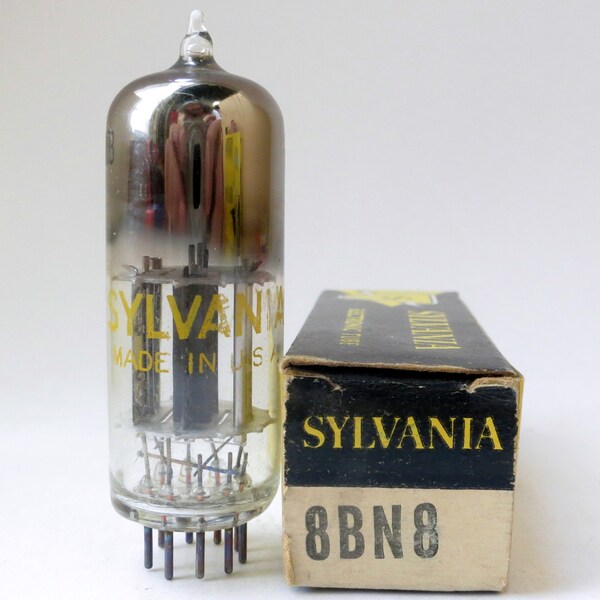Sylvania 8BN8 vacuum tube - for Drake 2B receiver