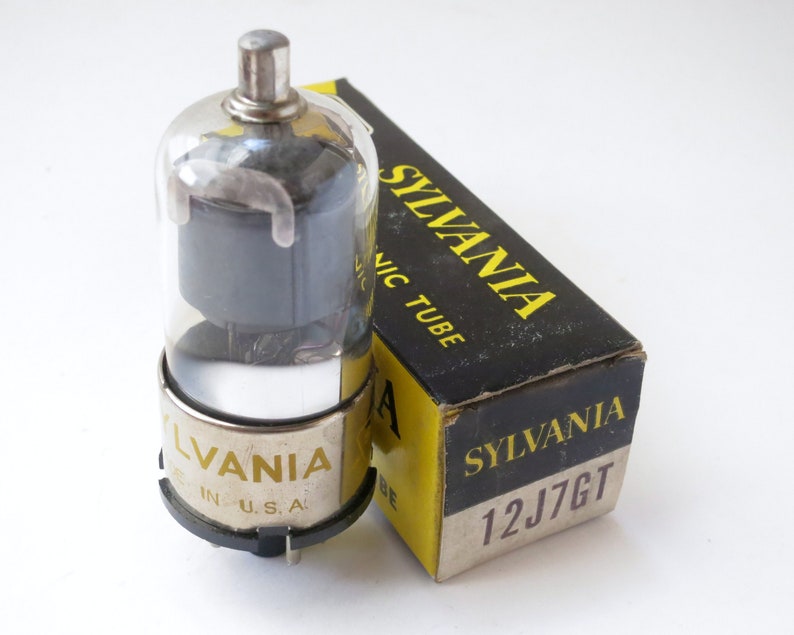 Sylvania 12J7GT vacuum tube new old stock original box