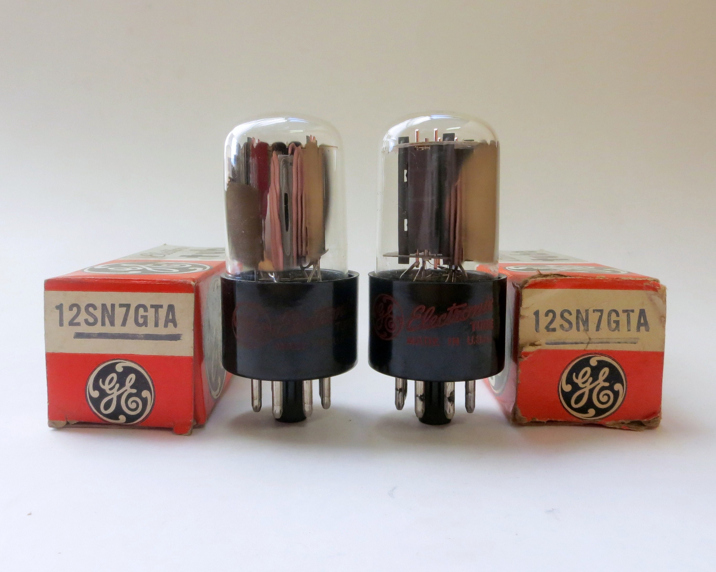 Audio Matched Pair Westinghouse 12SN7 12SN7GTA Vacuum Tubes Valves Bad ...