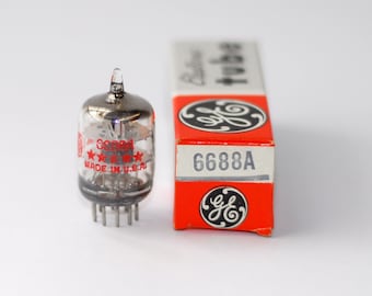 GE 5670 5 Star Vacuum Tube - Black Plates - Square Getter