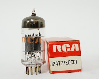 RCA 12AT7 vacuum tube - new old stock  original box - excellent condition - ECC81