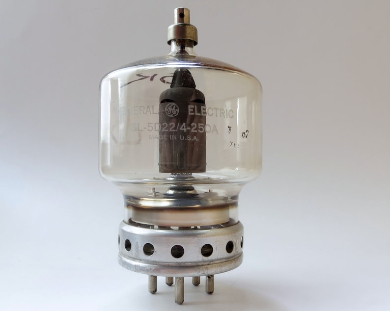 GE 5D22/4250A Vacuum Tube General Electric Large Glass Etsy