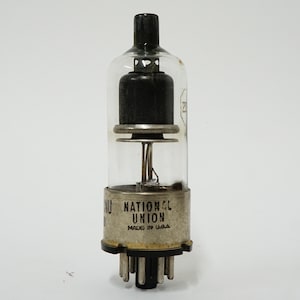 NU JAN 2C53 vacuum tube - National Union - joint army navy - military - black silk screening