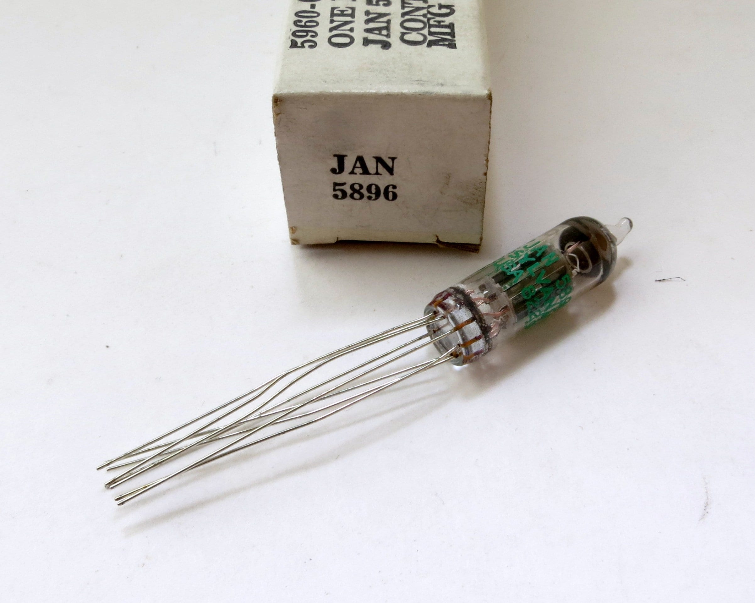Sylvania JAN 5896 Vacuum Tube - Subminiature Tube With Wire Leads