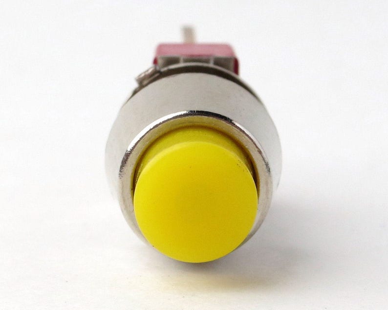 Miniature Yellow Pushbutton Switch C&K 8168 S HW QE SPDT Etsy