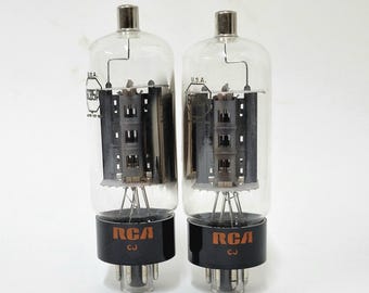 pair: RCA 6CB5A vacuum tubes - new old stock - original box - matching date codes