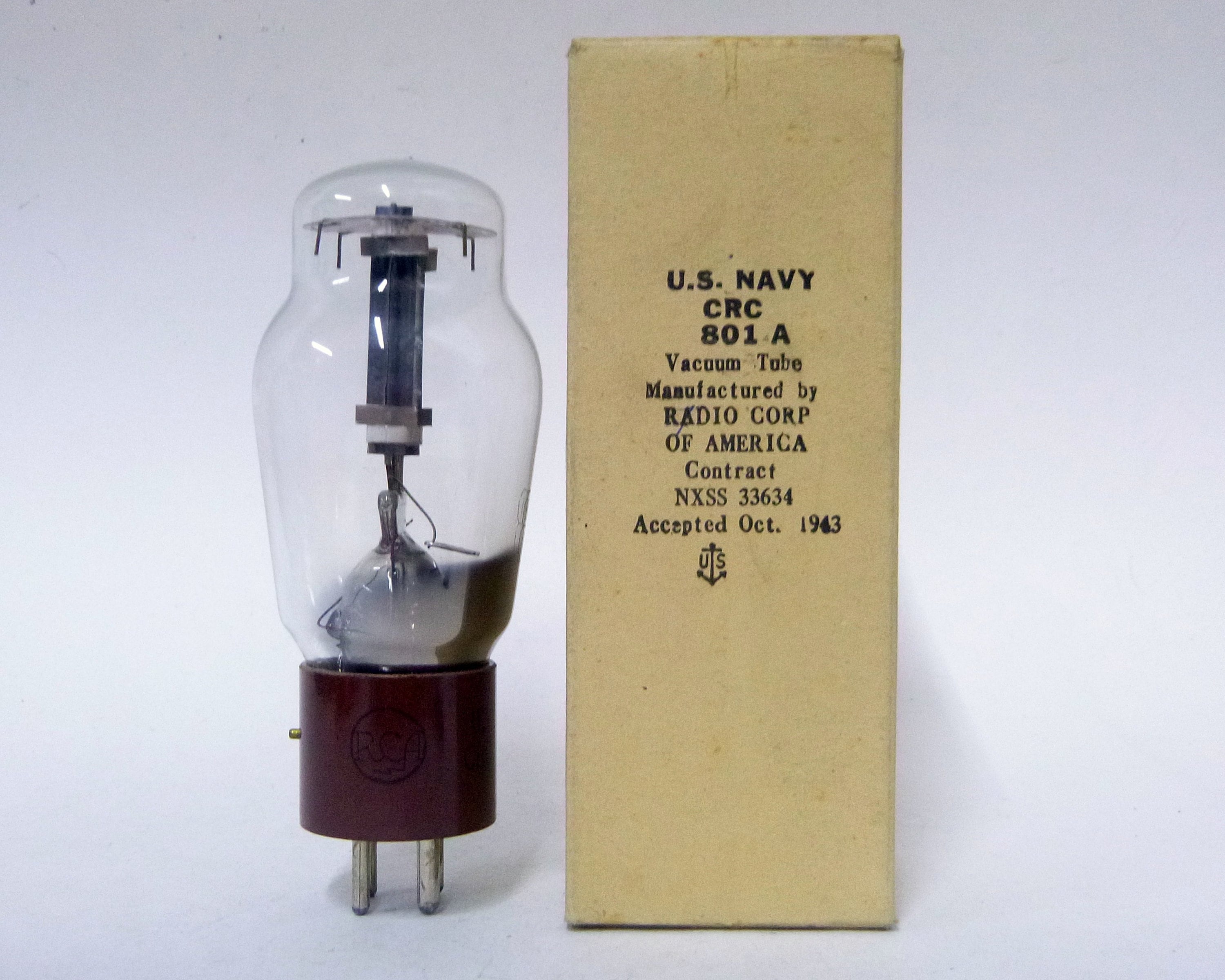 RCA VT62 801A 真空管 2本セット RCA 801A Vacuum Tube - New Old Stock - Original Box - VT-62