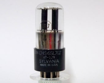 Sylvania JAN 6SL7GT vacuum tube - VT-229 - white silk screening - excellent - VT229 - joint army navy - military 6SL7