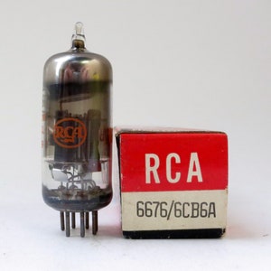 RCA 6676 vacuum tube - new old stock - original box - excellent condition - special 6CB6A for mobile communication equipment