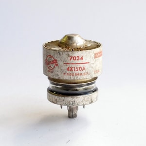 Eimac 7034/4X150A FAA vacuum tube - silver plated, external anode transmitting tube