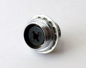 Amphenol 80PC1F one pin mic connector - panel mount mate for 80MC1M connectors