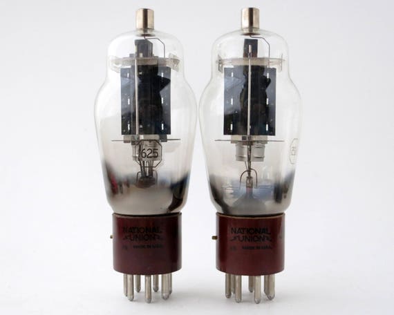 Pair: National Union JAN CNU 1625 Vacuum Tubes - New Old Stock
