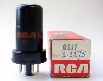 RCA 6SJ7 vacuum tube - new old stock - original box - mint condition