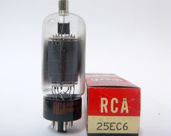 RCA 25EC6 vacuum tube - new old stock - original box