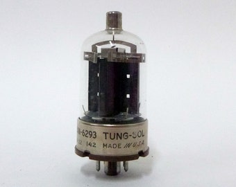 Tung Sol JAN 6293 vacuum tube - pulse rated 6146 - joint army navy - military