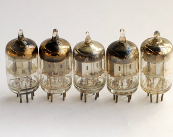 set of 10 6AL5 vacuum tubes -  for crafts, steampunk, experimenting