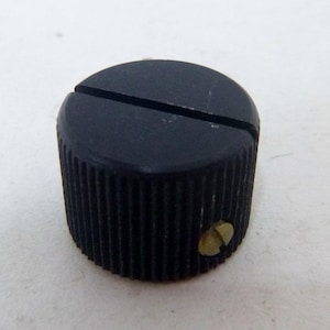 incredibly rugged control /radio knob - solid aluminum - indestructible - black anodized - stomp box / modular synth knob