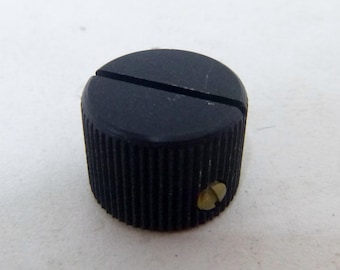 incredibly rugged control /radio knob - solid aluminum - indestructible - black anodized - stomp box / modular synth knob