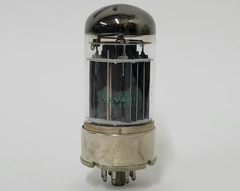 Sylvania JAN 6080WC vacuum tube - copper rods - military 6080 - 6AS7 - joint army navy