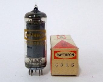 Tubo de vacío Raytheon 6BK5 - nuevo de antiguo stock - caja original - excelente estado - hecho en Japón