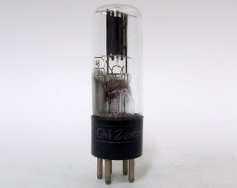 GM Delco 84 / 6Z4 vacuum tube - black plates - rectifier tube - T envelope